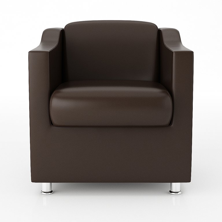 Poltrona para Recepção Consultorio Médico – Balaqui Decor Cor: Courino Marrom Poltrona para Recepção Consultorio Médico – Balaqui Decor Cor: Courino Marrom