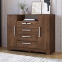Ver imagem 1 de Cômoda 120cm 2 Portas 4 Gavetas - Ssx Multicoisas