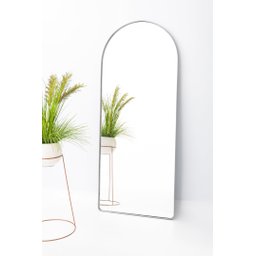 Espelho Grande Base Reta com Moldura Metal Corpo Inteiro 170 X 70 Cm Industrial - 4