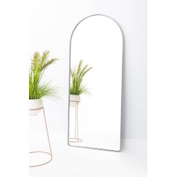 Espelho Grande Base Reta com Moldura Metal Corpo Inteiro 170 X 70 Cm Industrial - 1
