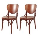 Ver imagem 1 de Kit 2 Cadeira de Madeira Curvada Clássica Eduarda Pinhão