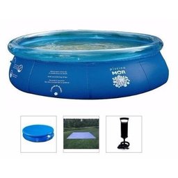 Piscina Mor Splash Fun Inflável 3400 Litros + Bomba de Inflar + Capa + Forro - 1