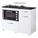 Ver imagem 2 de Balcão para Cooktop 2 Portas 1 Gaveta Violeta Kaiki Móveis