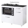 Balcão para Cooktop 2 Portas 1 Gaveta Violeta Kaiki Móveis - 2