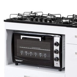 Balcão para Cooktop 2 Portas 1 Gaveta Violeta Kaiki Móveis - 8