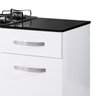 Balcão para Cooktop 2 Portas 1 Gaveta Violeta Kaiki Móveis - 7