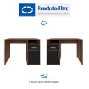 Ver imagem 6 de Mesa Escrivaninha para Escritório Hall:ipê/preto