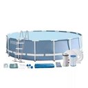 Ver imagem 4 de Piscina Intex 14614 Litros PRISM Capa Forro Escada Bomba Filtro 220v