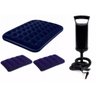 Colchão Inflável Casal Bestway + Bomba de Inflar Manual Q1 + 02 Travesseiros - 1