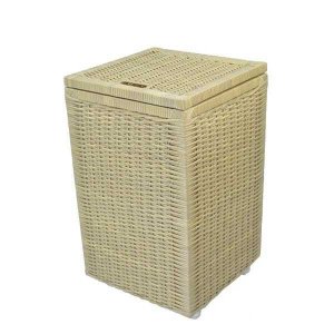Cesto de Roupa 35X35X57cm com Rodas Junco