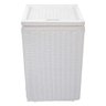 Cesto de Roupa 35X35X57cm com Rodas Branco - 2