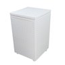 Cesto de Roupa Em Fita Fibra Sintética 30X30X57cm com Rodas Branco - 1