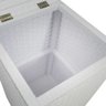 Cesto de Roupa Em Fita Fibra Sintética 35X35X57cm com Rodas Branco - 3