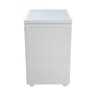 Cesto de Roupa Em Fita Fibra Sintética 35X35X57cm com Rodas Branco - 2