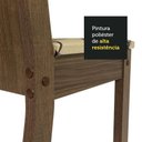 Ver imagem 4 de Conj. Mesa Tampo de Vidro 4 Cadeiras Rustic/lírio Bege