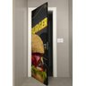 Adesivo Para Porta Lanche Burguer Fundo Preto- 63X210Cm - 3