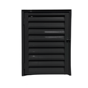 Ver imagem 1 de Abrigo Alçapão Portinhola Aluminio Preto 80x60 Linha25