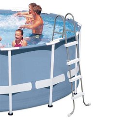 Escada para piscina Intex até 122 cm de altura branca #28066 - 1