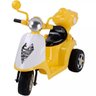Mini Moto SCOOTER Elétrica Infantil Sunny Amarela 6v Brink - 3