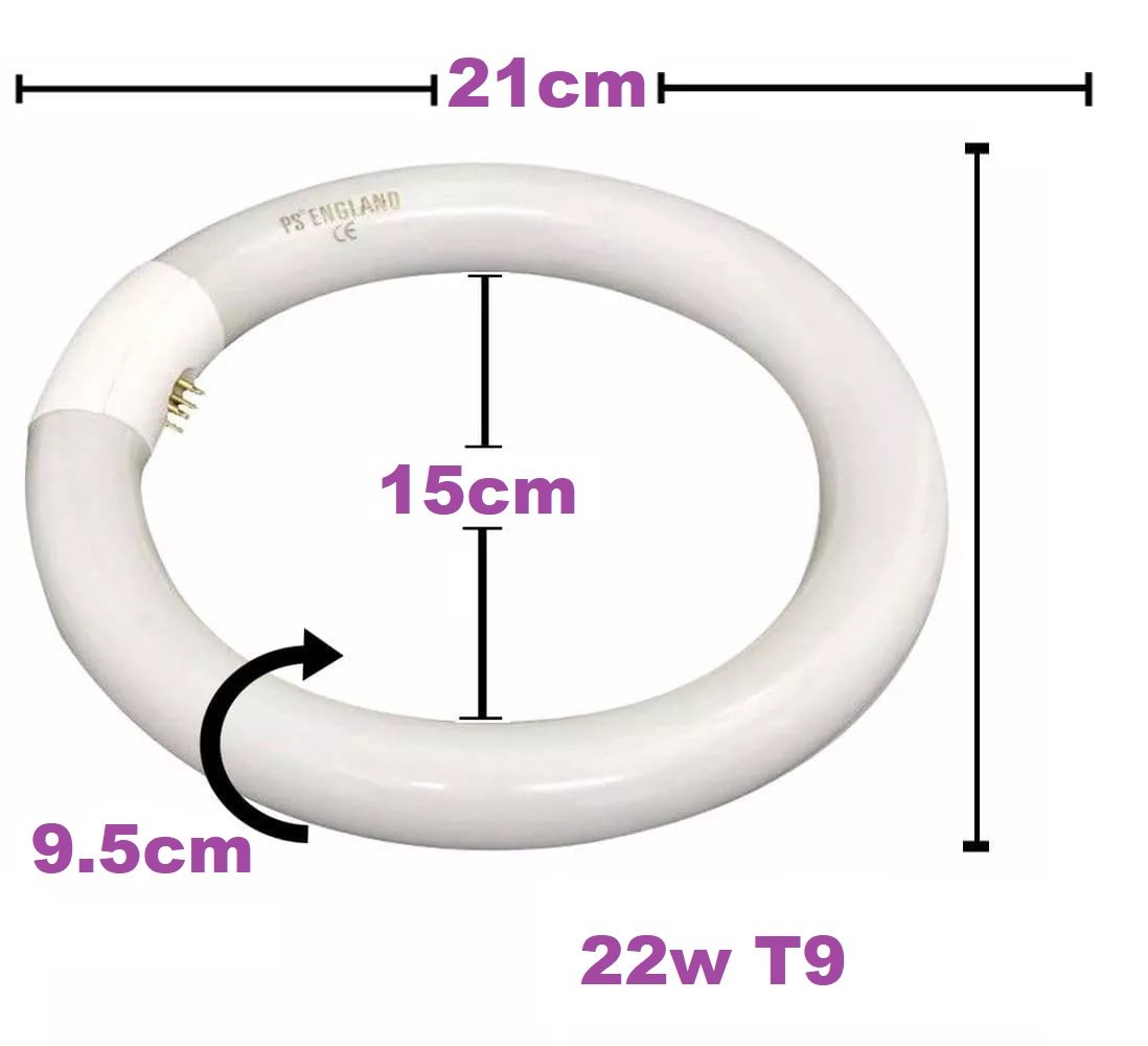 Lâmpada 22w para Exaustor e Lupa Fiscomed Lâmpada Circular para Lupa - 2