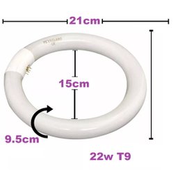 Lâmpada 22w para Exaustor e Lupa Fiscomed Lâmpada Circular para Lupa - 2