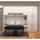 Ver imagem 1 de Guarda Roupa Dormitório Modulado Alpes Casal 1,58 m Queen - Roupeiro Luciane M02:Branco