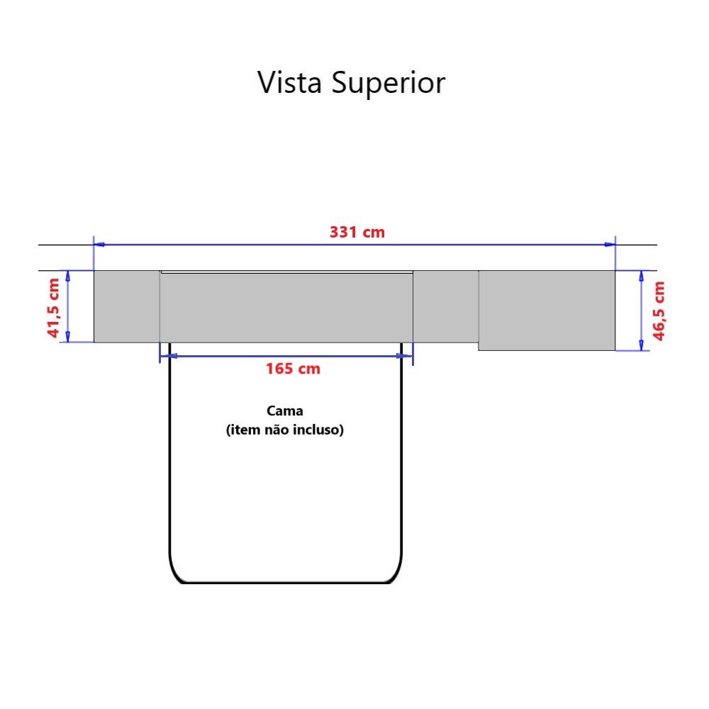 Guarda Roupa Dormitório Modulado Alpes Casal 1,58 m Queen - Roupeiro Luciane M02:Branco - 4