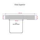 Ver imagem 4 de Guarda Roupa Dormitório Modulado Alpes Casal 1,58 m Queen - Roupeiro Luciane M02:Branco