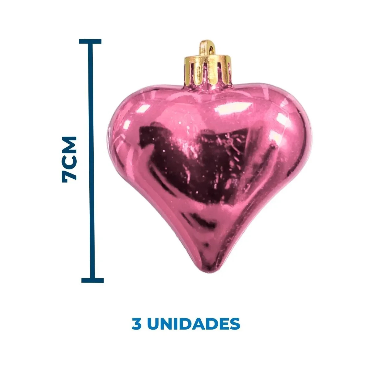 Jogo de Decoração para Árvore de Natal com 19 Peças Ntb82017 - Rosa - 3