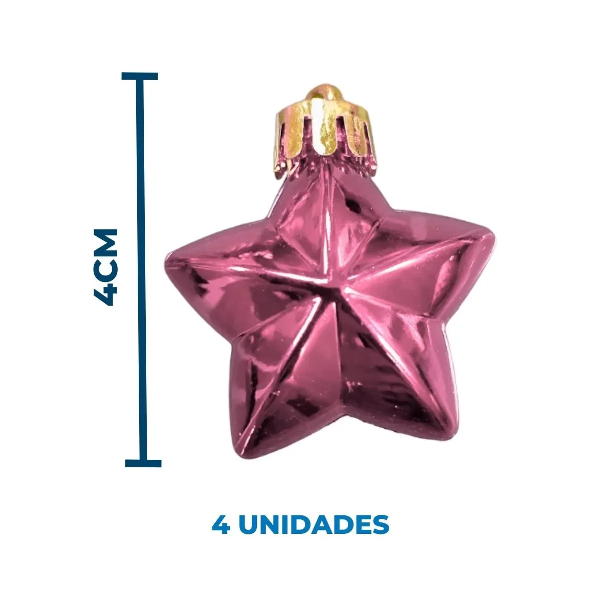 Jogo de Decoração para Árvore de Natal com 19 Peças Ntb82017 - Rosa - 5