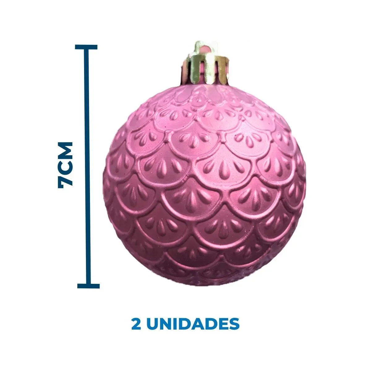 Jogo de Decoração para Árvore de Natal com 19 Peças Ntb82017 - Rosa - 6