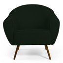 Ver imagem 4 de Kit 02 Poltronas Nina Pés Palito Madeira C-117 Verde Musgo