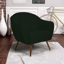 Ver imagem 5 de Kit 02 Poltronas Nina Pés Palito Madeira C-117 Verde Musgo