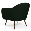 Ver imagem 3 de Kit 02 Poltronas Nina Pés Palito Madeira C-117 Verde Musgo