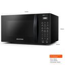 Ver imagem 2 de Micro-Ondas de Bancada Brastemp 26L Air Fryer Preto BMC29AE - 127V