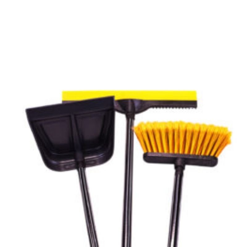 Kit Vassoura ,rodo e Pá sem Cabo - 1