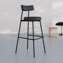 Ver imagem 2 de Banqueta Alta Stout Ae: 100 / Aa: 75cm C/02 Un. Bqst7510.2 Grafite Corriente Grafite Corriente
