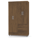 Ver imagem 1 de Guarda Roupa 4 Portas 2 Gavetas Ideal Imbuia Móveis Vila Rica