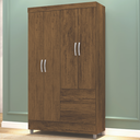 Ver imagem 3 de Guarda Roupa 4 Portas 2 Gavetas Ideal Imbuia Móveis Vila Rica