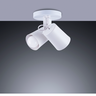 Luminária de Teto Spot Sobrepor Direcionável Fokus 2 Lâmpadas E27 Moderno Bivolt:Branco/110/220V - 2