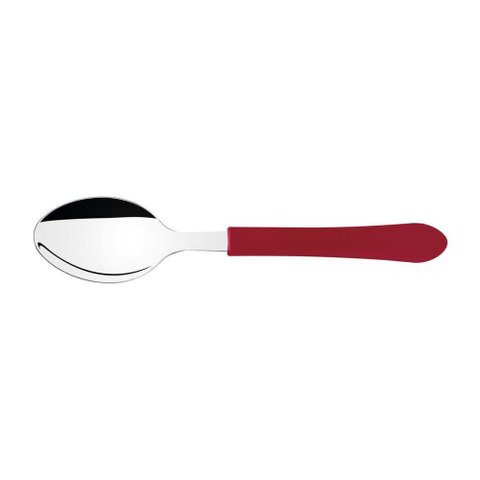 Kit 6 Colher de Mesa Inox Vermelho Leme Tramontina