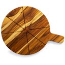 Ver imagem 1 de Tábua de pizza grande madeira nobre teca tábua com cabo 51cm