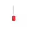 Kit 8 Colheres Utensílios Silicone Vermelho Cabo Inox - 8