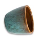 Ver imagem 2 de Vaso Cerâmica Kalanchoe (06) Verde Caramelo Burguina