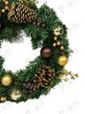 Ver imagem 2 de Peça Decorativa Guirlanda Natalina Pinhas Marrom e Dourado 40cm 14673-pl