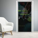 Ver imagem 2 de Adesivo para Porta Seja Mais Forte- 63X210Cm