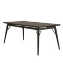 Ver imagem 2 de Mesa Jantar Netuno 6 Lugares 180x90 Cm Pés Madeira Metal Vidro Preto