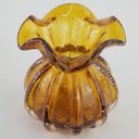Ver imagem 2 de Vaso Decorativo Trouxinha de Murano Importado Wolff - Âmbar