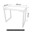 Ver imagem 4 de Mesa para Computador Escrivaninha Porto 120cm Natura - Fit Mobel