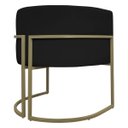 Ver imagem 7 de Poltrona Decorativa Recepção Luna Corino Base de Ferro Champagne